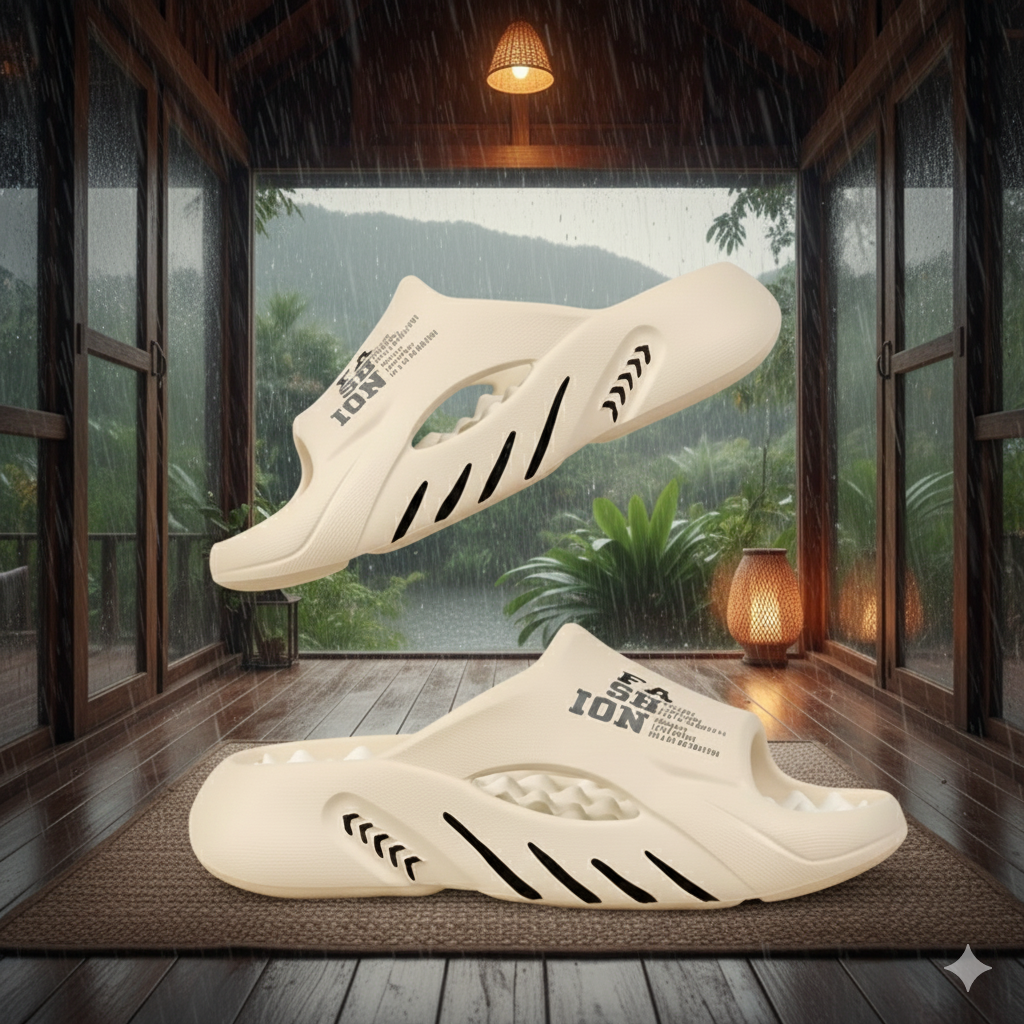 EVA Comfort Slides - Non-Slip Waterproof Shower & Pool Shoes | The BEAR cave