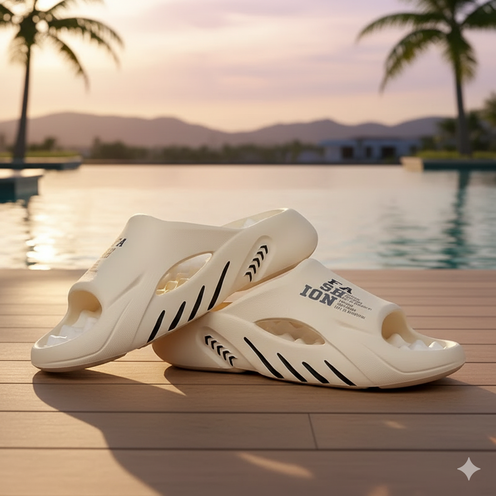 EVA Comfort Slides - Non-Slip Waterproof Shower & Pool Shoes | The BEAR cave