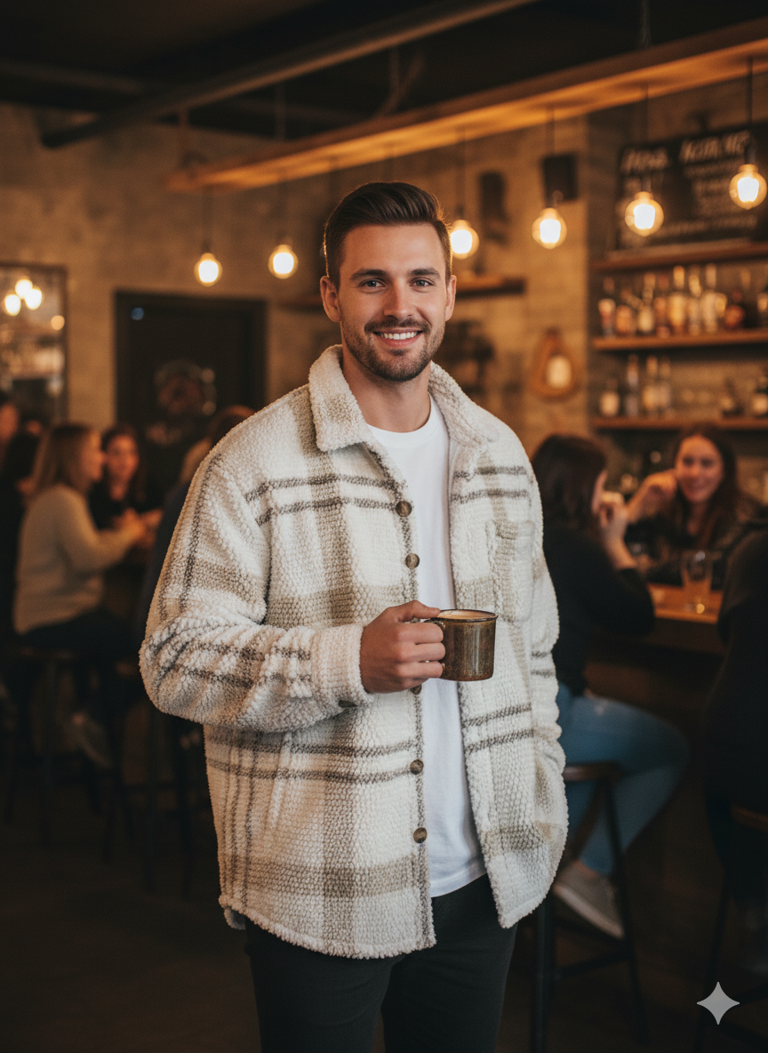 Sherpa Lined Plaid Flannel - Warm Lined Winter Shirt | The BEAR cave