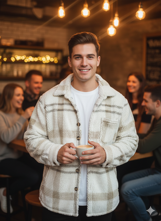 Sherpa Lined Plaid Flannel - Warm Lined Winter Shirt | The BEAR cave