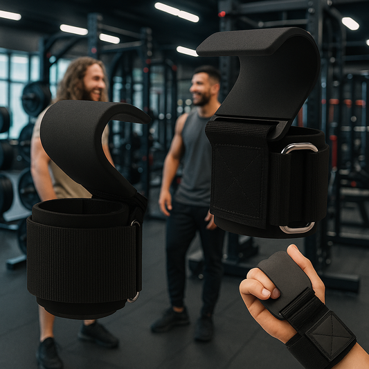 Weightlifting Wrist Hooks - For Deadlifts, Pull-Ups & Heavy Rows | The BEAR cave